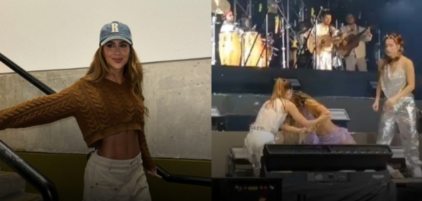 Greeicy sufrió percance en pleno concierto