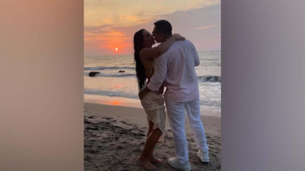 Con rumba en la playa, Andrea Valdiri celebró el cumpleaños de Felipe Saruma