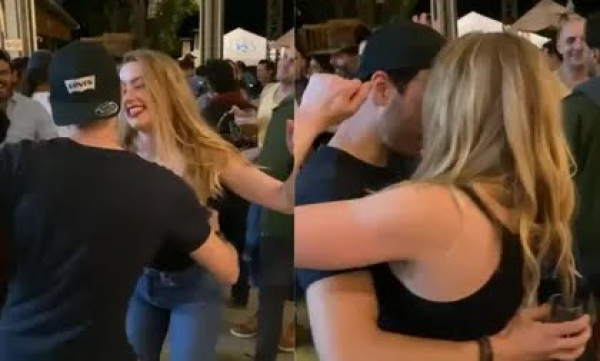 Sabor latino: colombiano se hizo viral por bailar &#039;Como la flor&#039; con Amber Heard