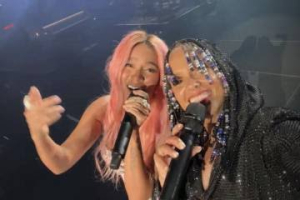 Karol G apareció de sorpresa en el concierto de Alicia Keys en Colombia