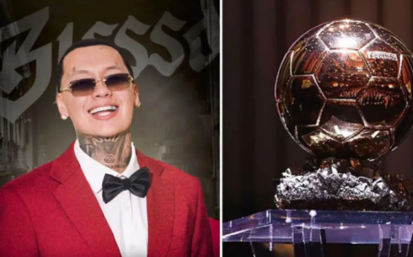 Blessd abre con éxito la alfombra roja del Balón de Oro