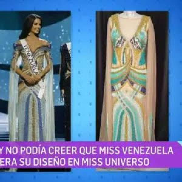 Amanda Dudamel, envuelta en líos de telas: la acusan de plagio por vestido de Miss Universo