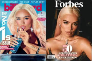 Karol G es la portada de las revistas Billboard y Forbes