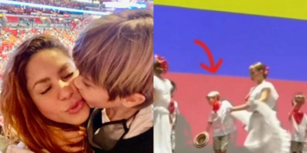 Sasha, hijo de Shakira y Piqué, bailó &#039;La pollera colorá&#039; como todo un colombiano